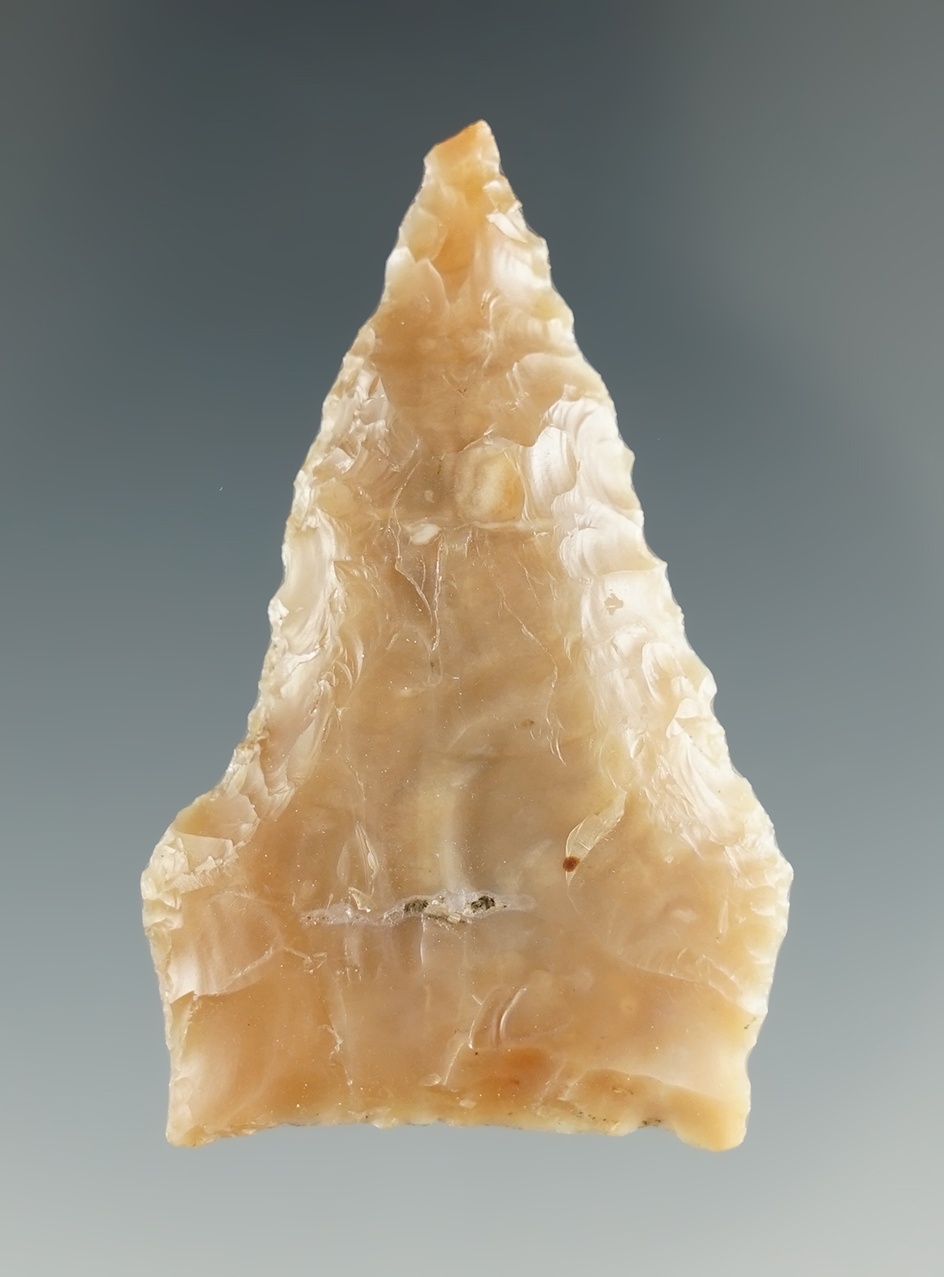 1 7/8" Plateau Pentagonal made from translucent caramel Agate. Columbia River, OR.