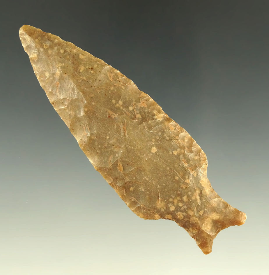 Excellent style on this 3 9/16" Uvalde found in Williamson County Texas by Johnnie Kuzenka.