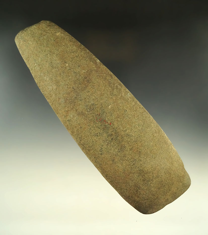 7 3/8" square sided stone Celt found in the Midwest.