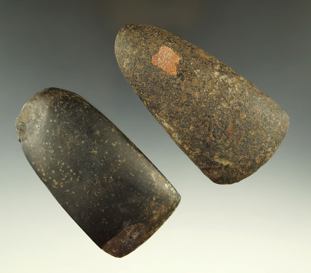 Pair of Midwestern Celts, largest is 3 1/2". Both are in very nice condition.