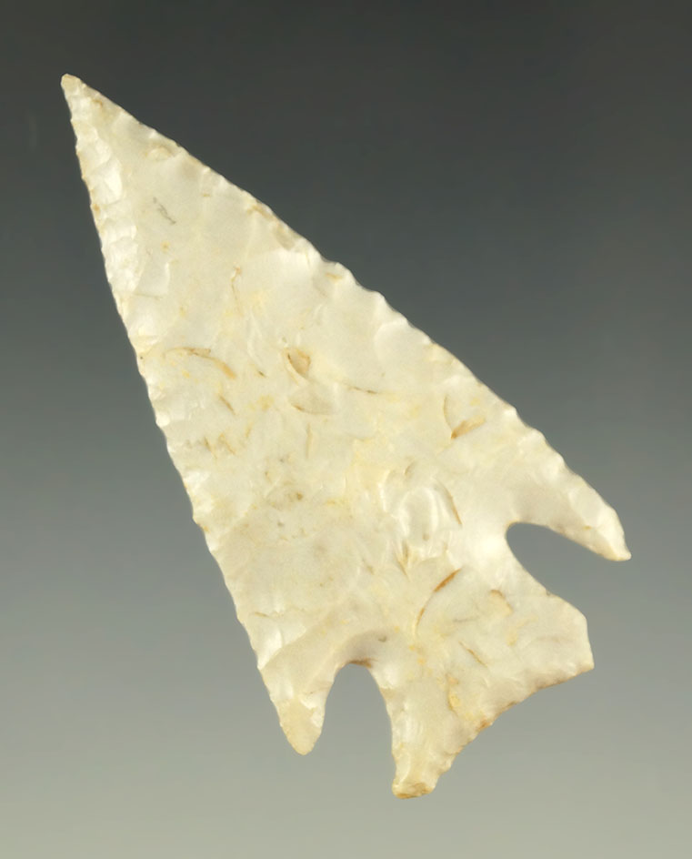 Nice! 2 3/16" Apple Creek with a needle tip found in Illinois.