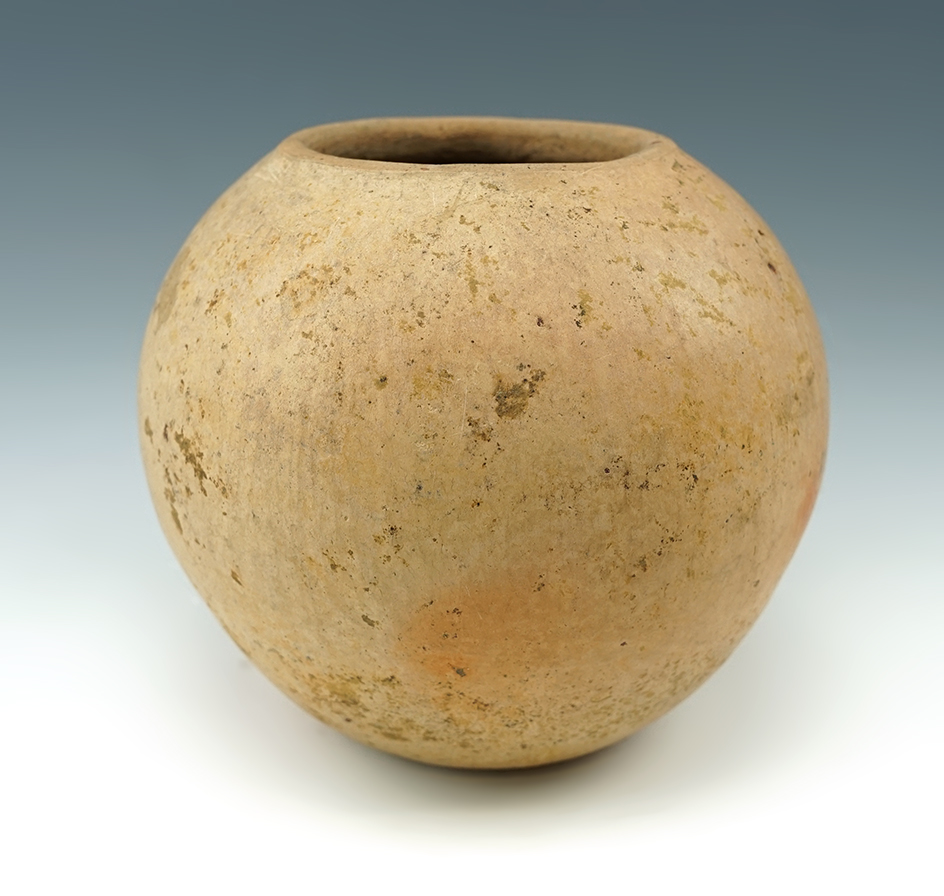5 1/2" Tall Pre-Columbian Myan bowl found in Guatemala. Collected by Dr. Lawrence Stuart.