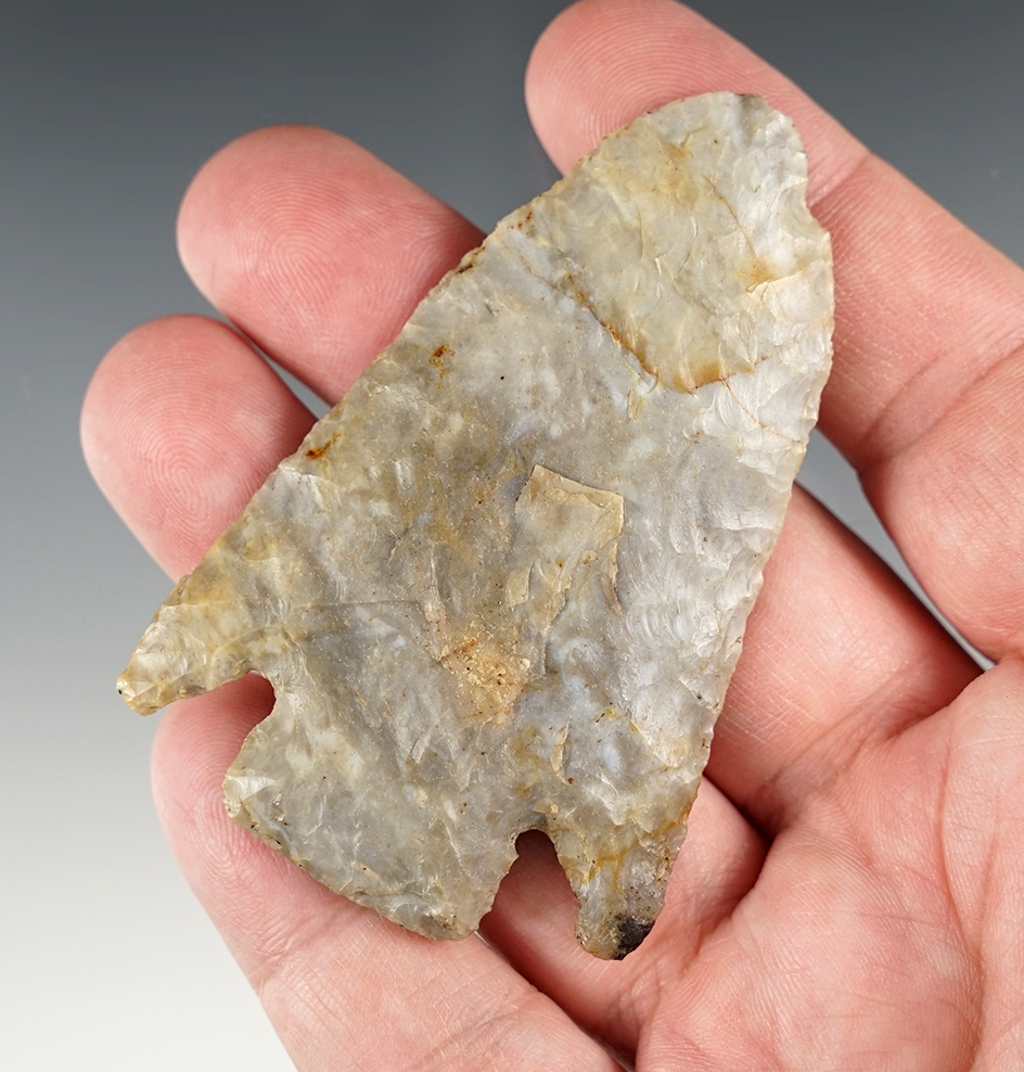 2 15/16" Ohio Basal Notch point in excellent condition. A scarce Ohio type.