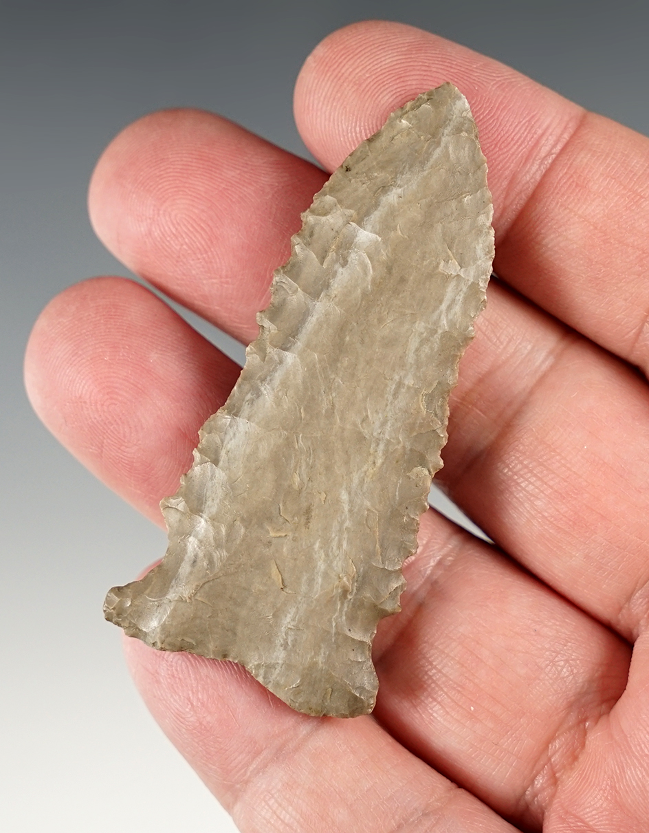 Well made 2 1/2" found by J.R. Dalton in Pulaski Co., Kentucky.