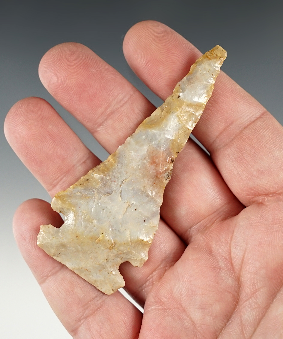 3 3/16" Big Sandy point found in Bath Co., Kentucky.  Comes with a Davis COA.