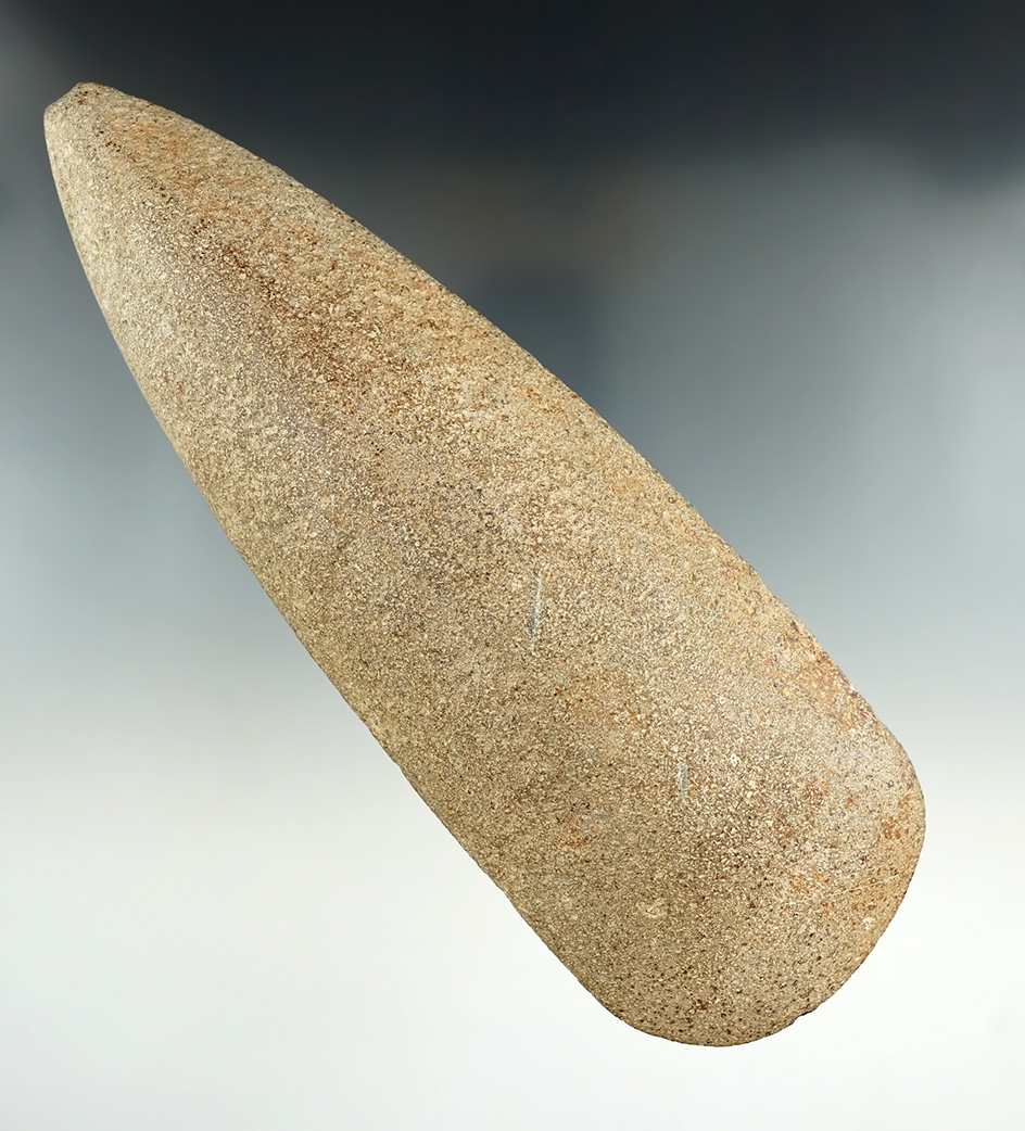 Large 9" pre-Columbian or islands culture Hardstone Celt in very nice condition.