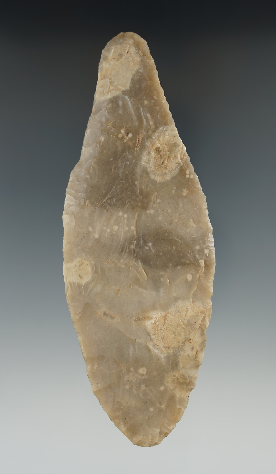 Nice! 4 15/16" Harahey Two-Bevel Knife found in Central Texas in the early 1900s.  Roger COA.