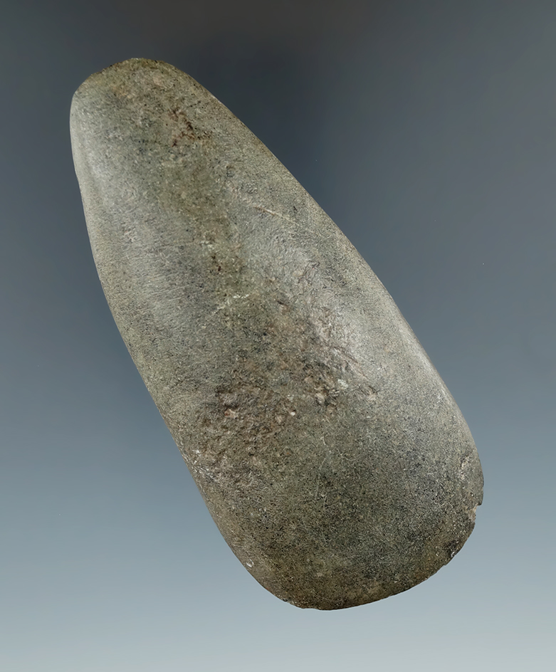 Unique rare style! 4 1/4" double bit Greenstone Adze found in Ohio.