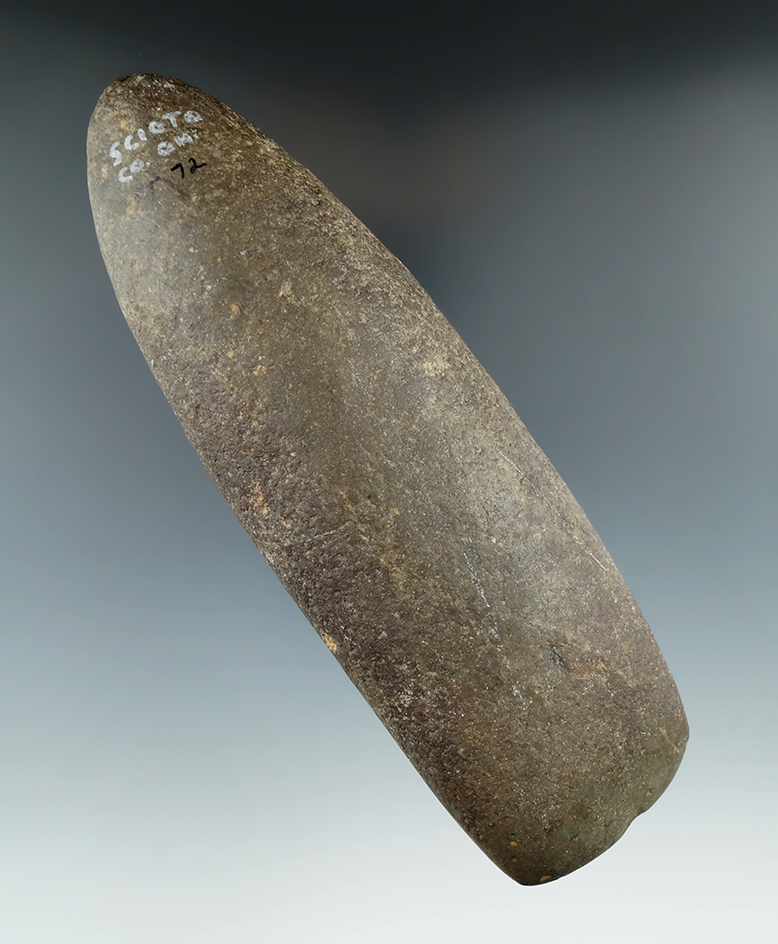 Well styled, heavily patinated 7 3/8" Celt found in Scioto Co., Ohio.