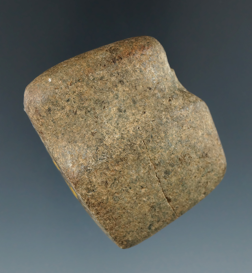 2 1/4" Miniature Hardstone 3/4 Grooved Axe found in Fairfield Co., Ohio. Very nice example.