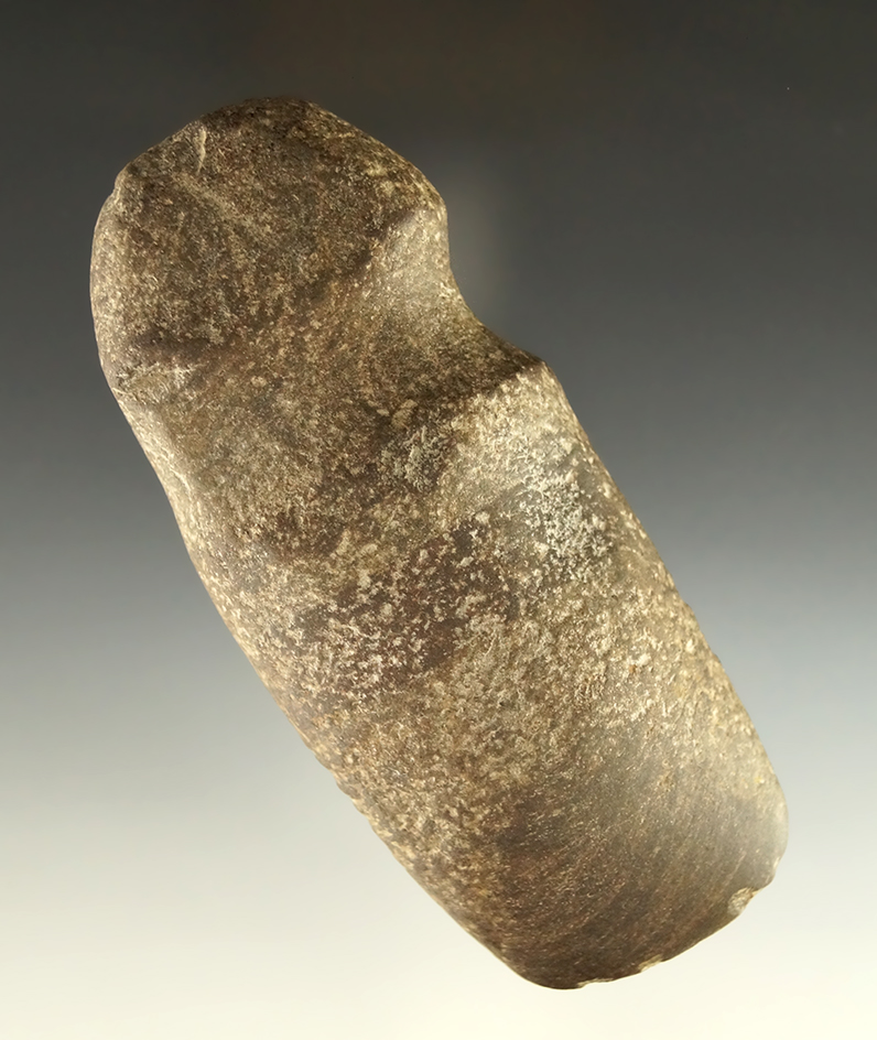 Uniquely styled 4 9/16" long 3/4 grooved Axe found in Ohio.