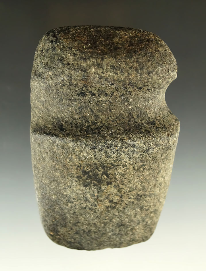 4 5/8" long 3/4 grooved Hardstone Axe found in Belmont Co., Ohio.