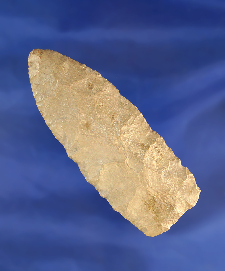 3 5/16" Lanceolate knife found in Clermont County Ohio.