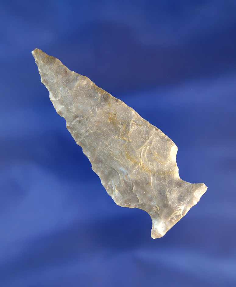 2 15/16" Ashtabula that is nicely made from Upper Mercer Flint found in Wayne County Ohio.