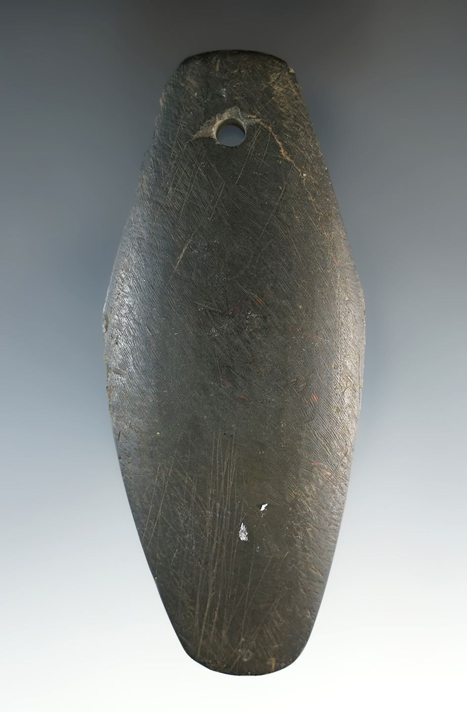 4 1/8" Hopewell Expanded Center Pendant - Noble Co., Ohio. Ex. Boudeman, Parks, Root.