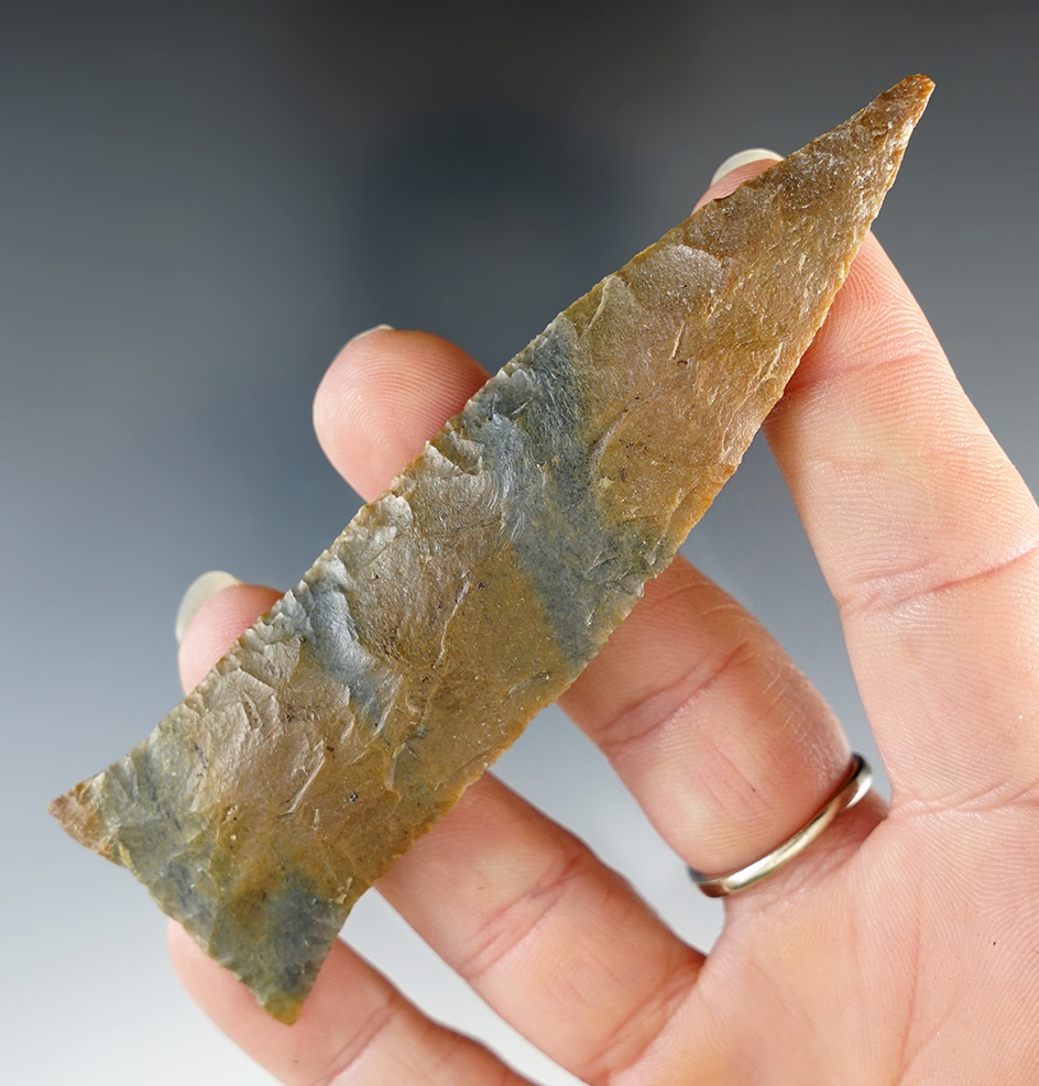 Superb 3 15/16" Copena Classic found in Kentucky. Made from colorful Sonora Flint.