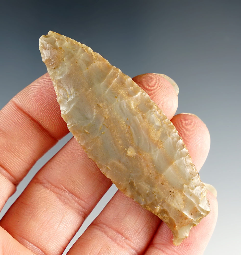 2 9/16" Beaver Lake made from beautiful Carter Cave Flint. Found in Bath Co., Kentucky.