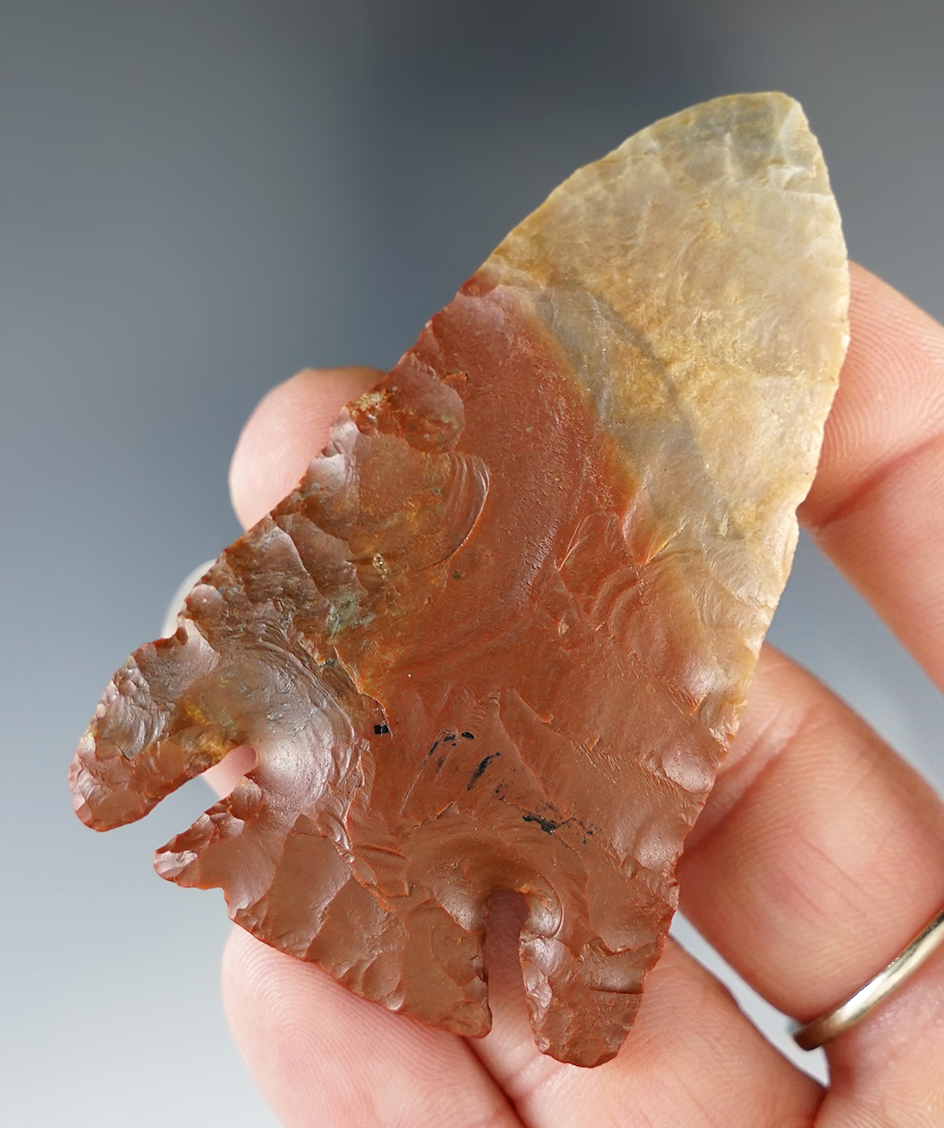 Nicely made 2 5/8" Multi-colored Carter Cave Lost Lake found in the Ohio River area.