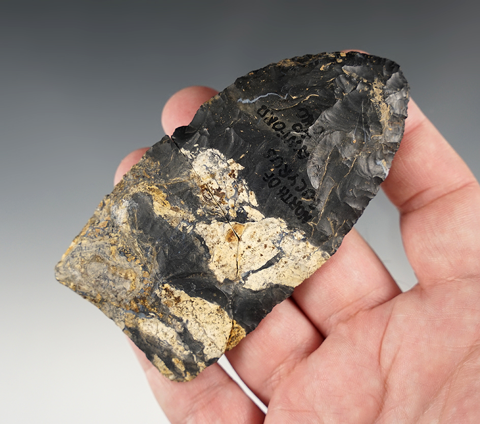 4 1/16" Blade found North of Bucyrus, Crawford Co., Ohio. Broken and glued.