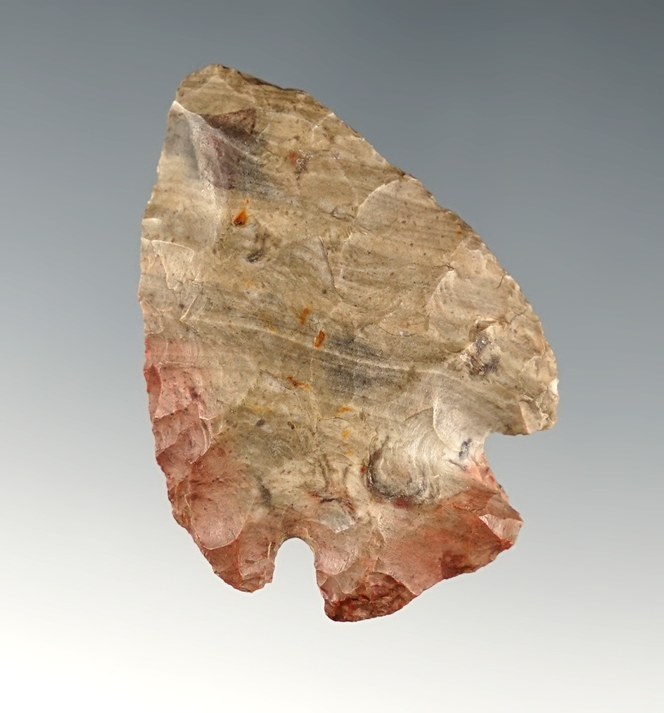 1 13/16" Ohio Base Notch made from beautiful Nethers flint.