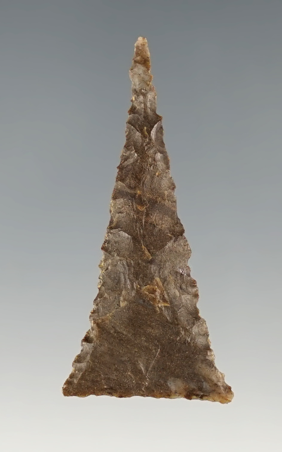 Well made 1 1/2" Hamilton Triangle with fine micro serrations. Found in Tennessee.