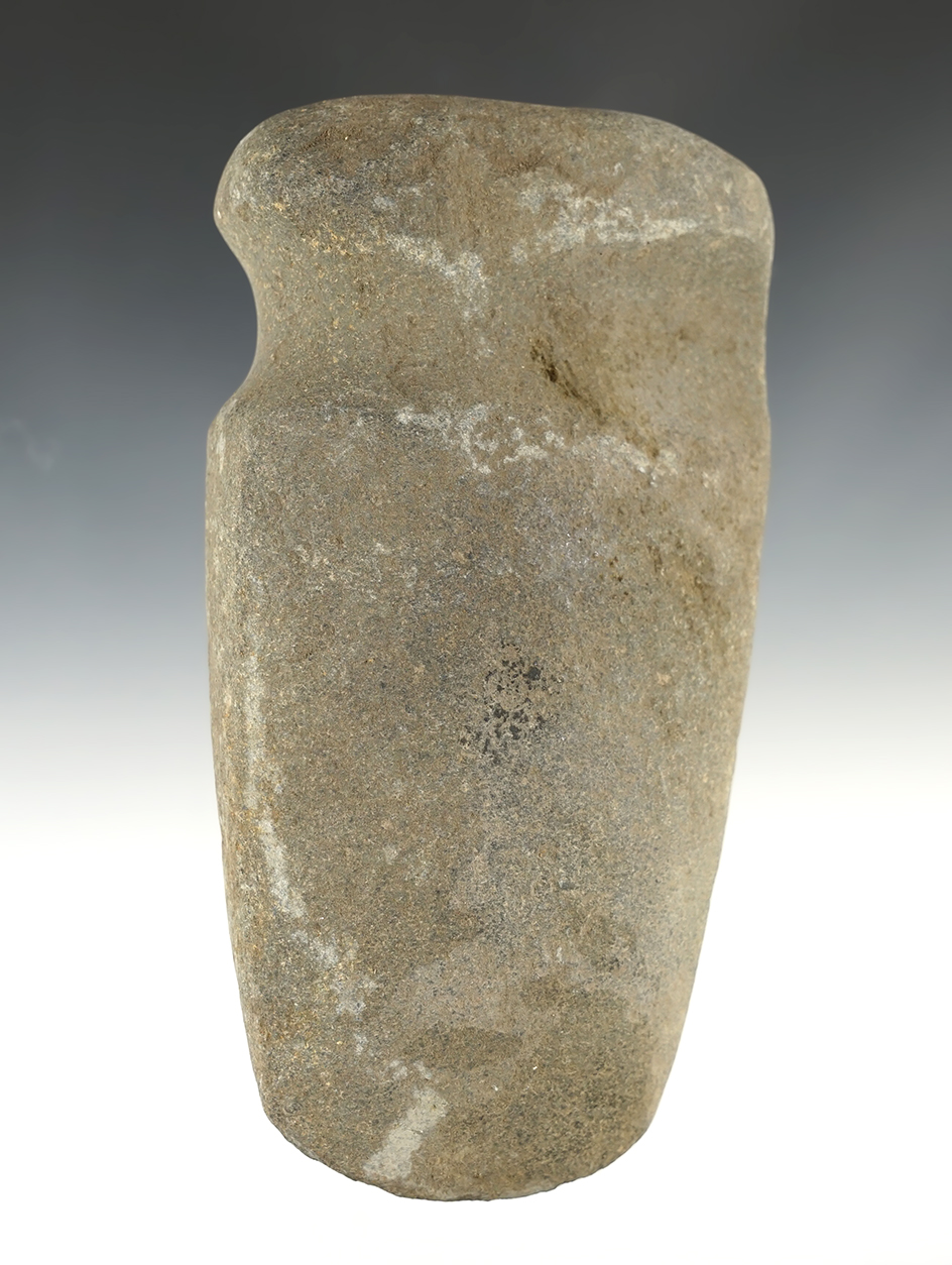6 3/4" Hardstone 3/4 Groove Axe found in the Eastern U.S. Nicely patinated.