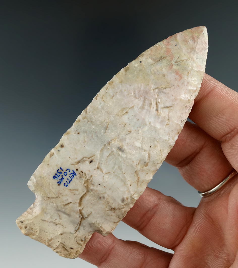 3 5/8" Scotts Bluff II found in Pettis Co.,  Missouri. Minor restoration - Motley COA.