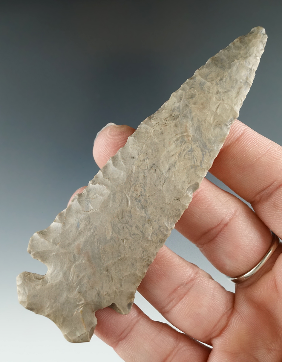 4" Dovetail found in Kentucky. Comes with a Bennett COA. Ex. Honeywell collection.