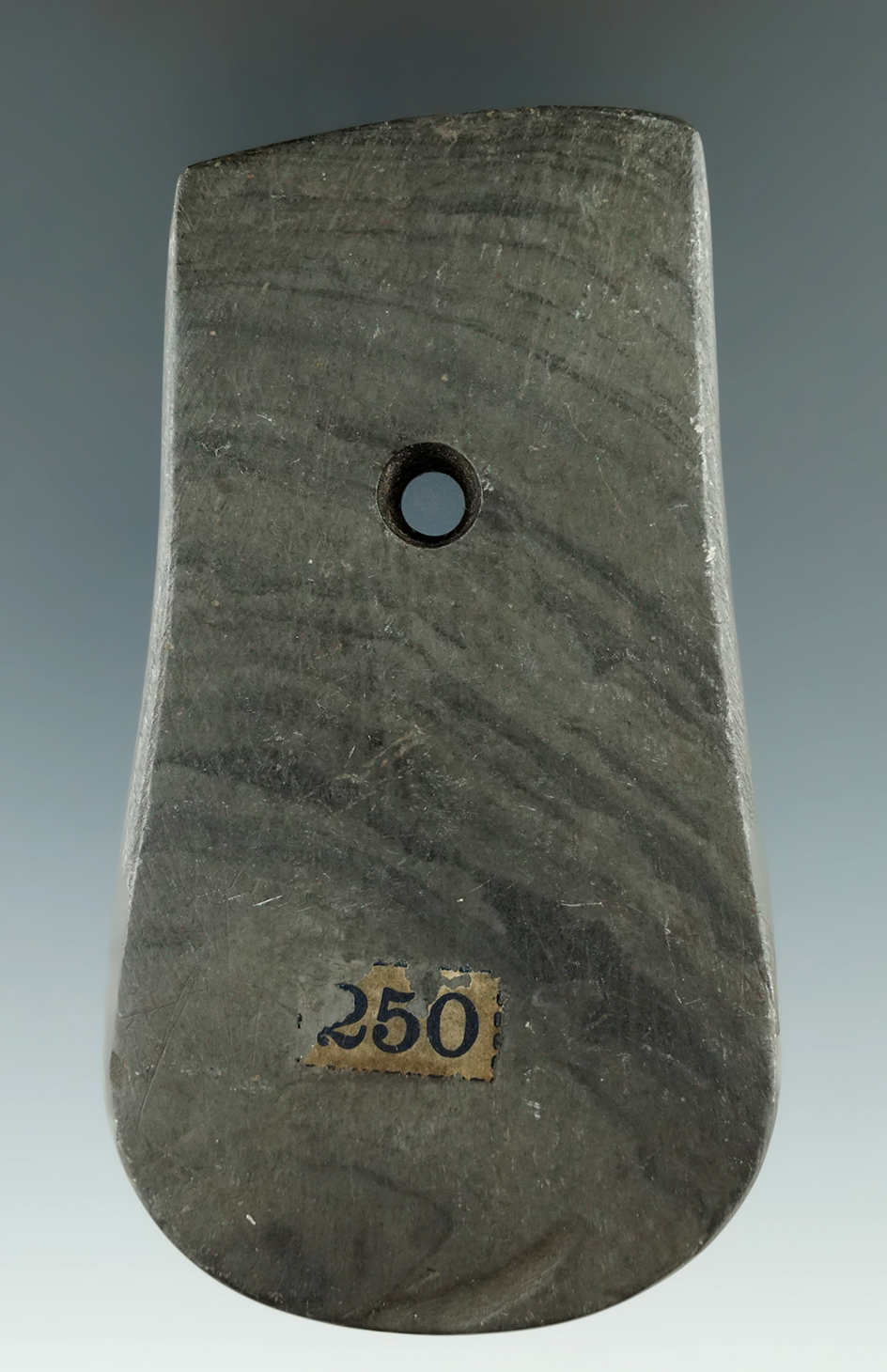 3 5/8" Adena Keyhole Pendant - Newton Twp., Licking Co., Ohio.