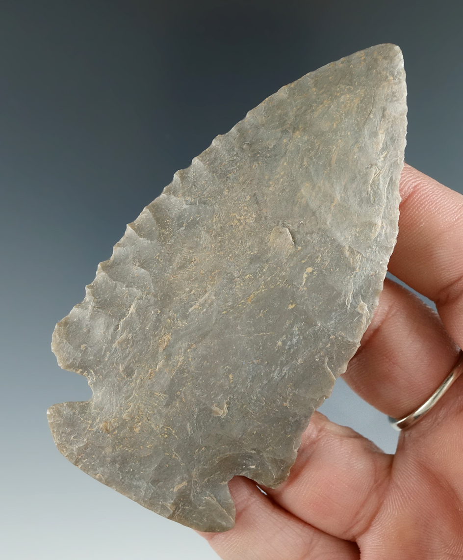 3 3/8" Wide Base Dovetail with restoration to 1" of tipfound in Daviess Co.,  Kentucky.