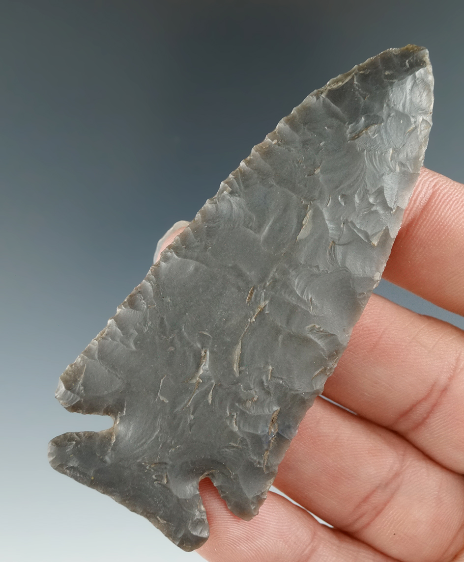 3" Hornstone Stilwell found in Tipton Co., Indiana. Comes with Bennett and Rogers COAs.