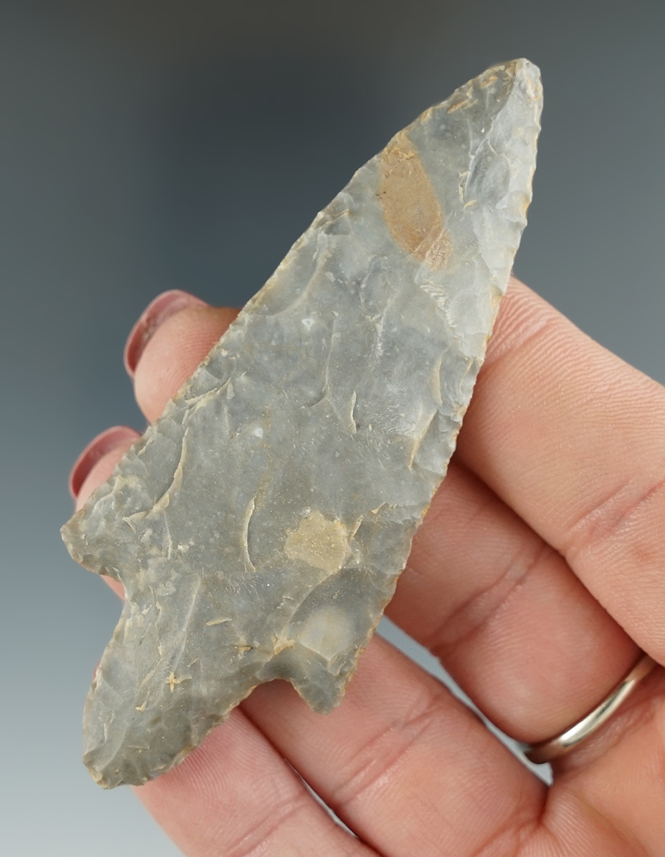 Well styled 3 3/16" Gary point found in Smith Co.,Texas on the Garner farm.