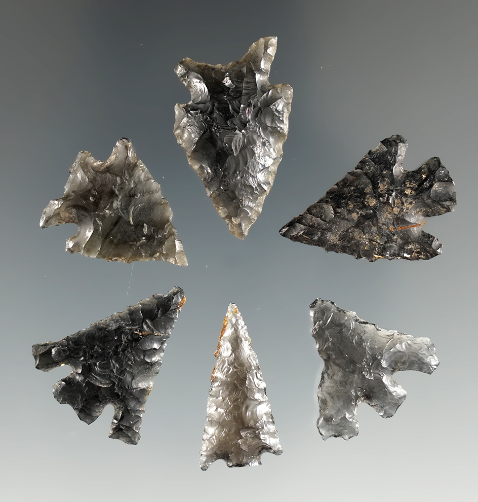 Pair of Hell's Canyon points found near the Columbia River Vantage Washington. Largest is 1 3/8".