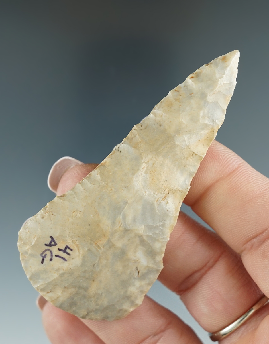 2 7/8" Covington Knife made from attractive material found in West Texas. Rogers COA.