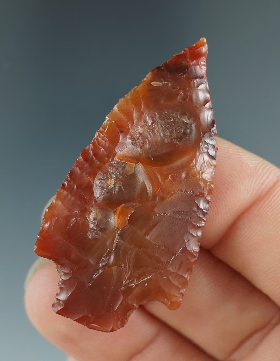 Beautiful semi-translucent 1 15/16" Marybell found near Priest Rapids, Columbia River, Oregon.