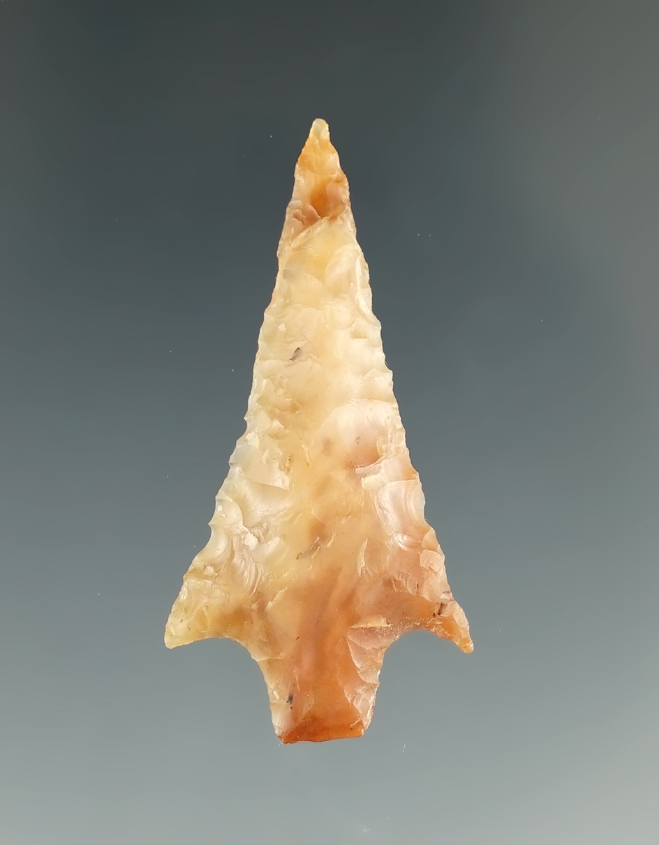 1 9/16" Rabbit Island dart point found near the Columbia River, Washington. Ex. Jim Hogue.