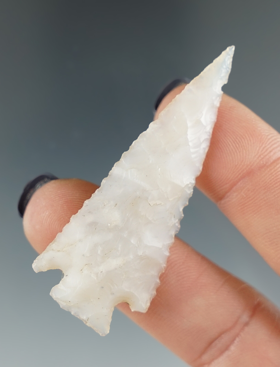 2 3/16" Eastgate made from nicely translucent chalcedony found near the Columbia River, Oregon.