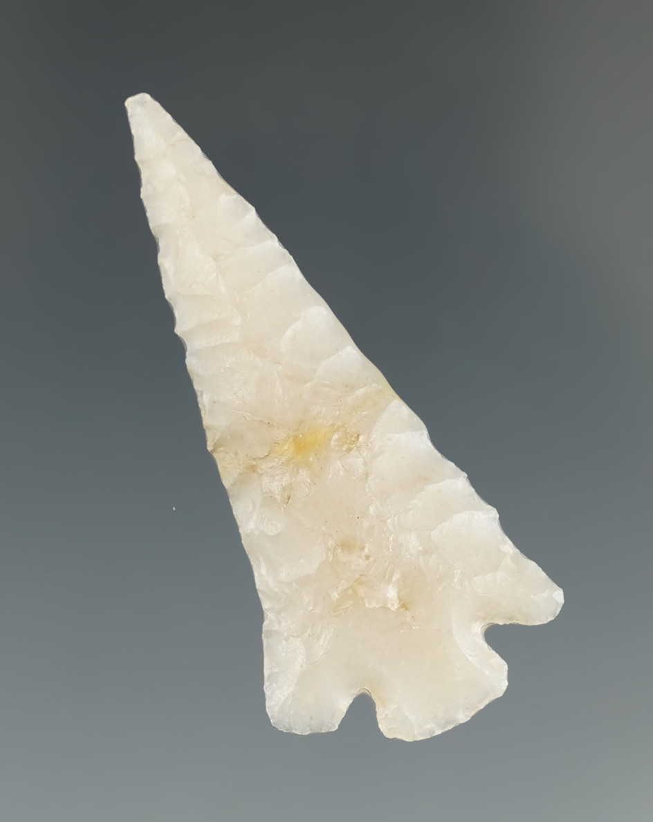 1 11/16" Eastgate made from highly translucent chalcedony found near the Columbia River, Oregon.