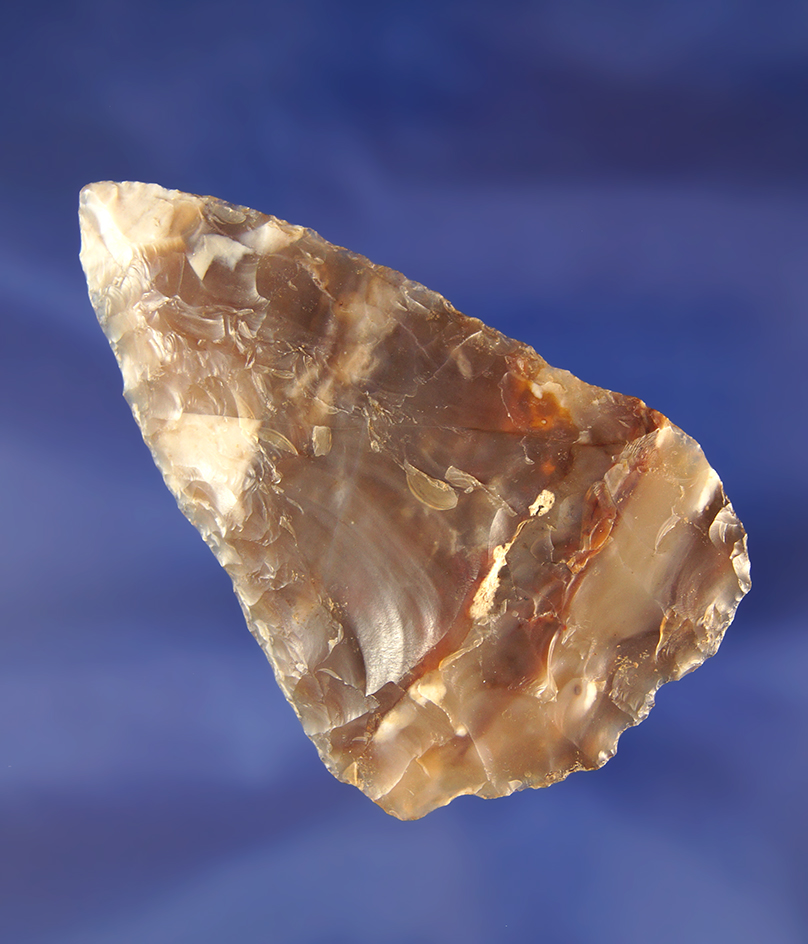 2 7/8" Agatized Wood Blade found near the Wakemap mound, Columbia River, Oregon.