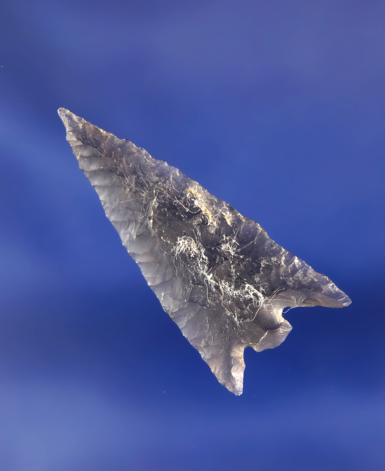 Beautifully patinated translucent Obsidian Gempoint found near Fort Rock, Oregon.