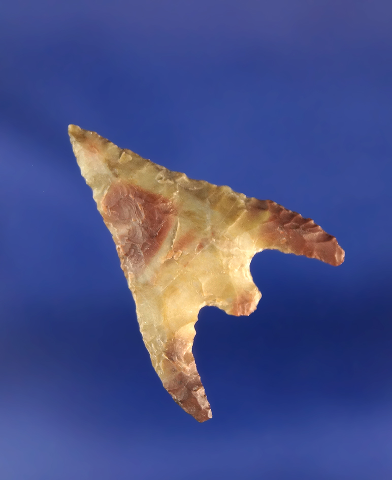 Classic style 1 1/8" Gunther made from attractive brown and green material found in Oregon.