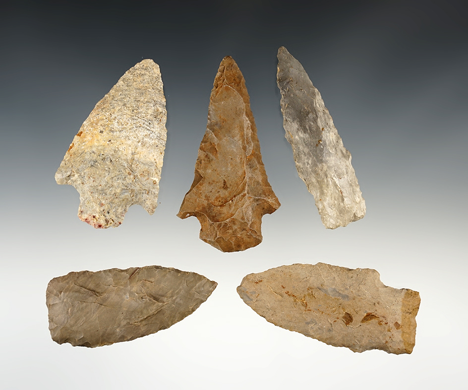 Set of 7 Midwest points in good condition. Largest is 2 7/8".