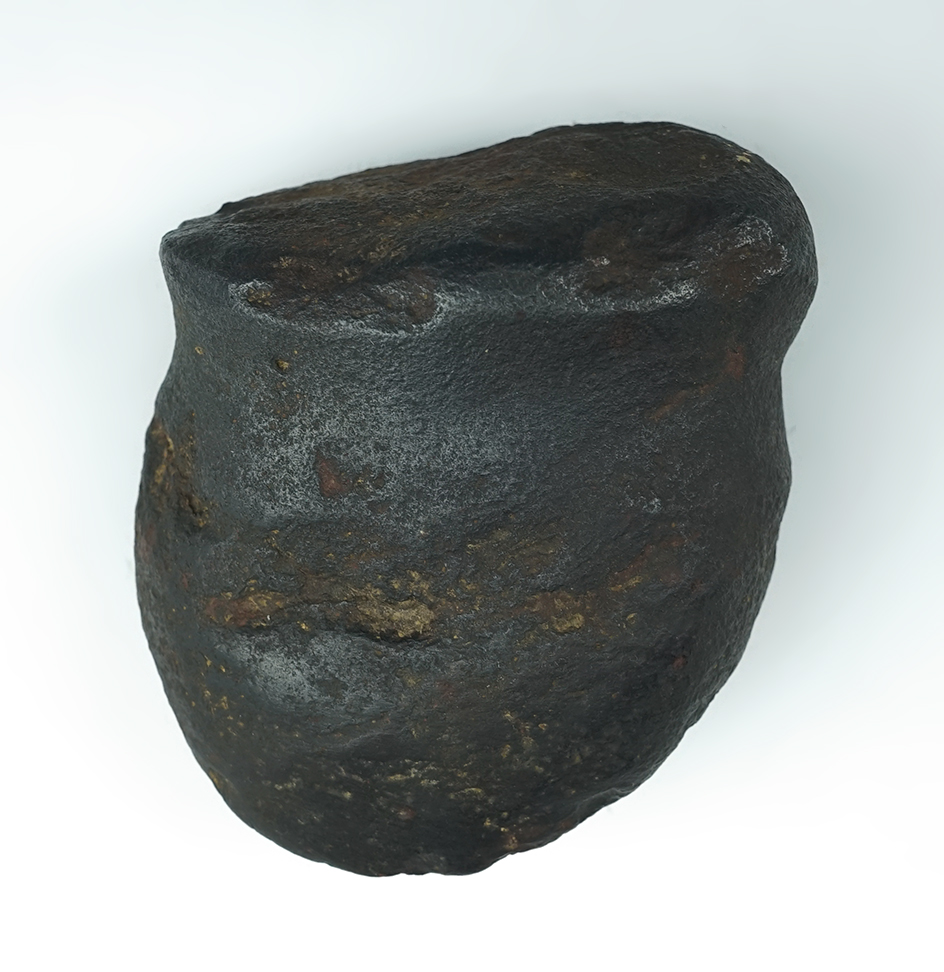 4" long Full Groove Hematite Axe found in the Midwest.