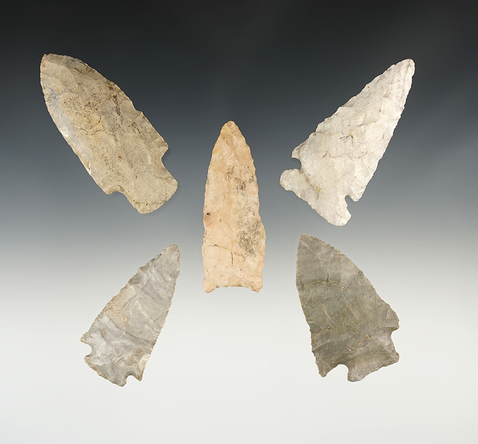 Set of 5 Ohio points in good condition.