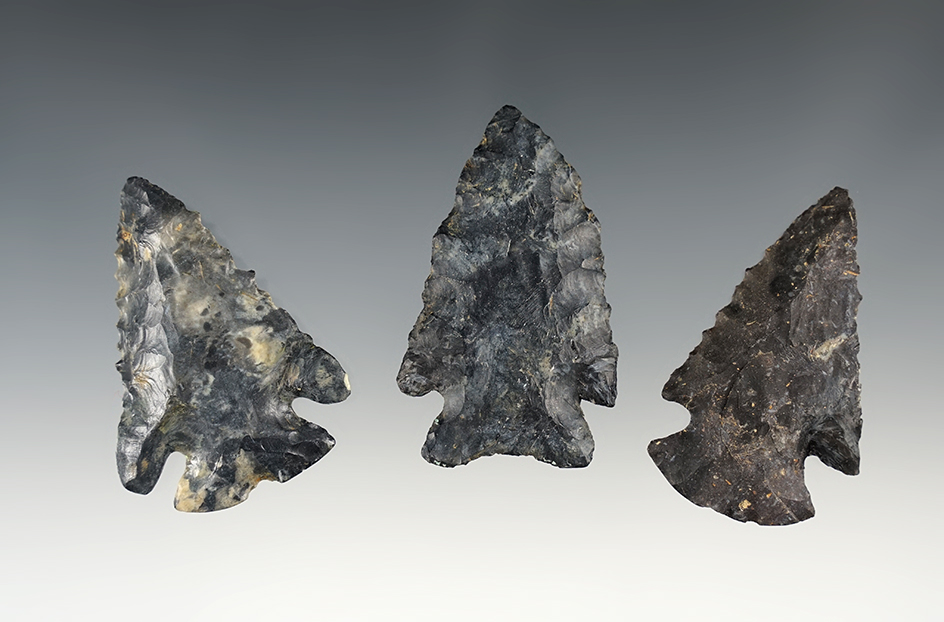 Set of 3 Ohio points with restored ears.