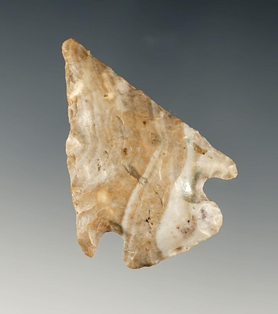 Colorful 1 3/4" Pentagonal - Licking Co., Ohio.