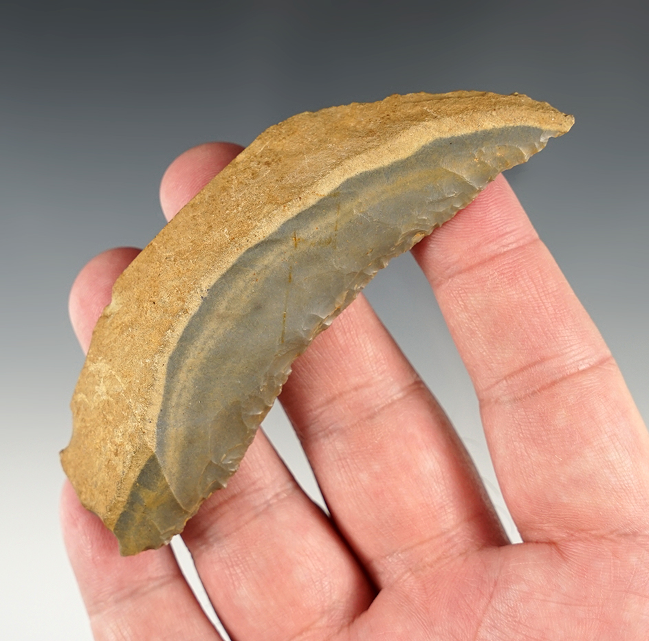 Fine 3 7/8" Paleo Uniface Knife - Jefferson Co., KY