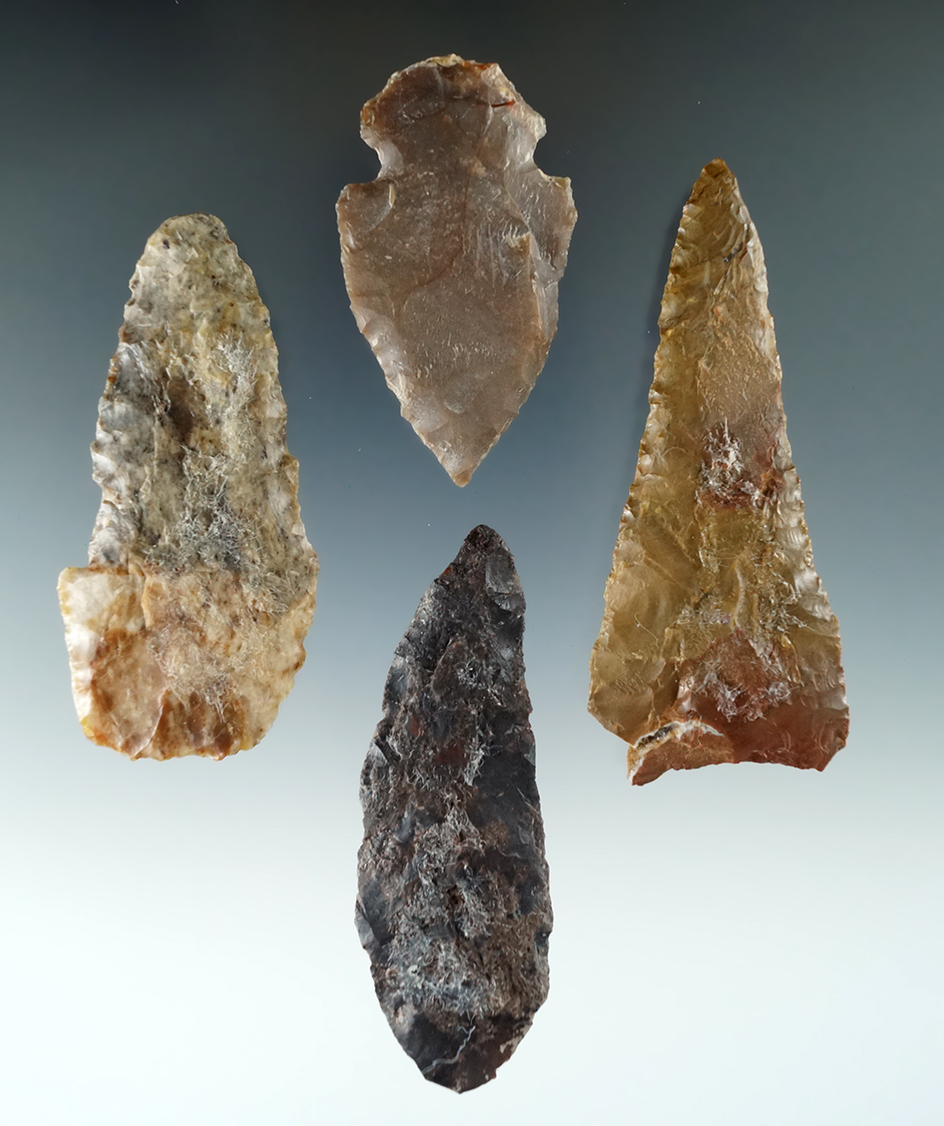 Set of four Columbia River Knives, largest is 2 15/16".