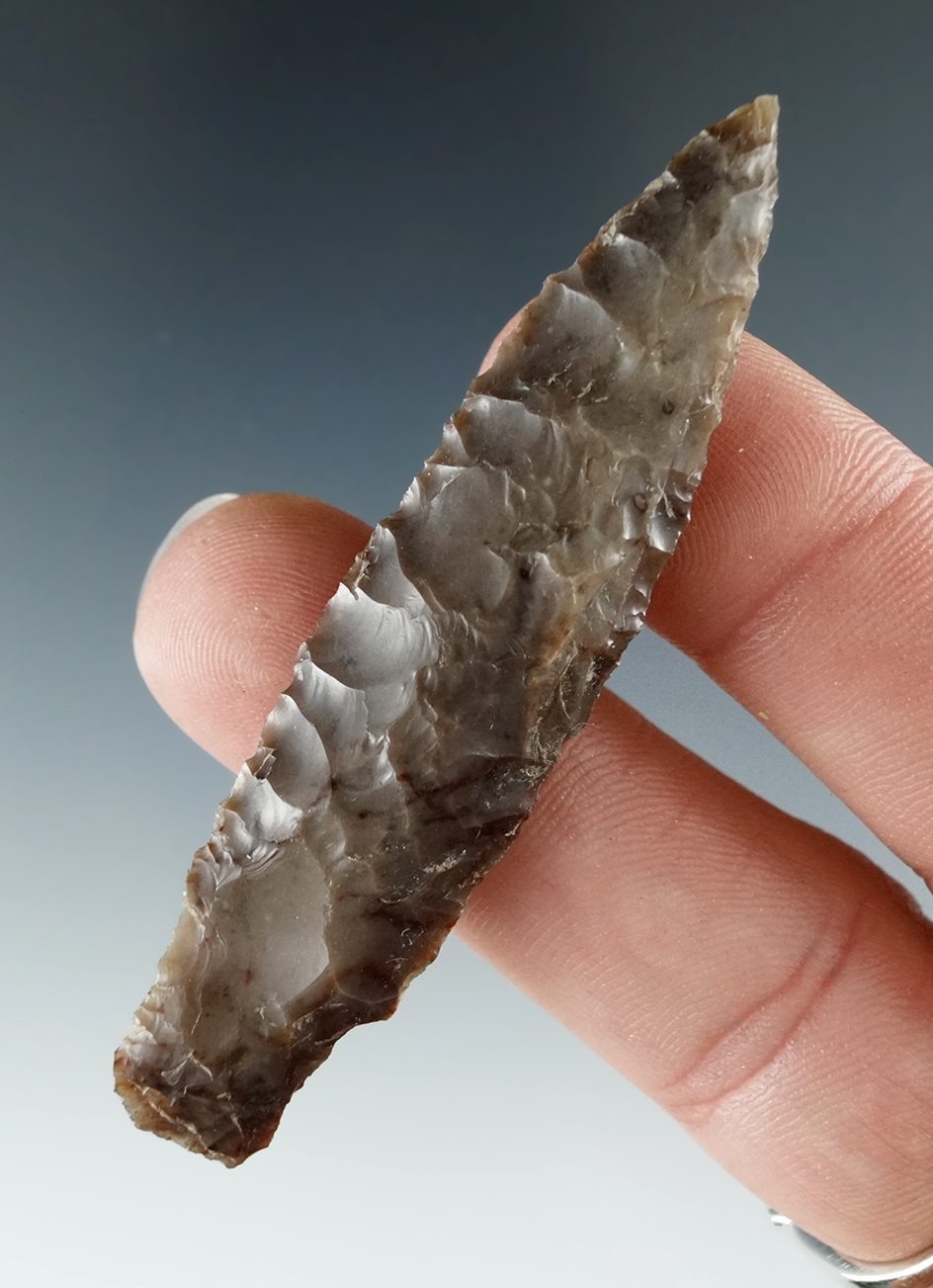 2 5/8" Shouldered Cascade dart point found in Oregon.