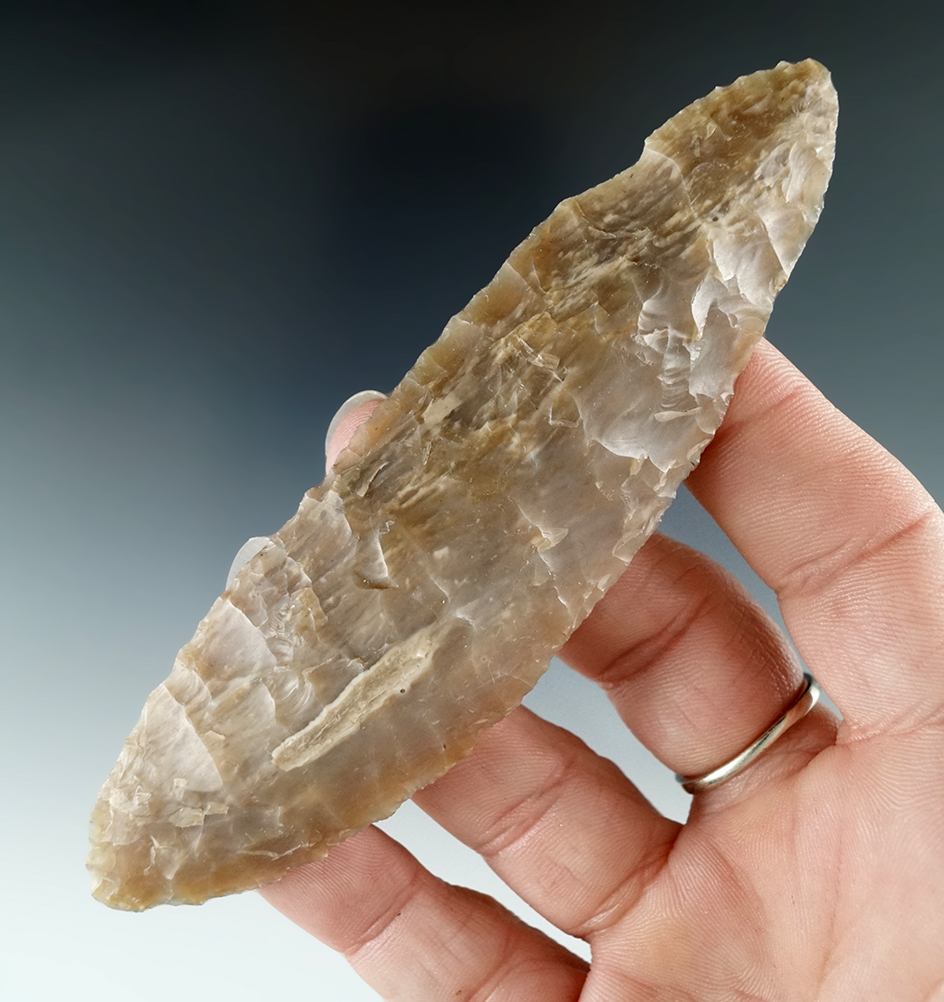 4 5/16" Knife made from attractive petrified wood found near the Columbia River.
